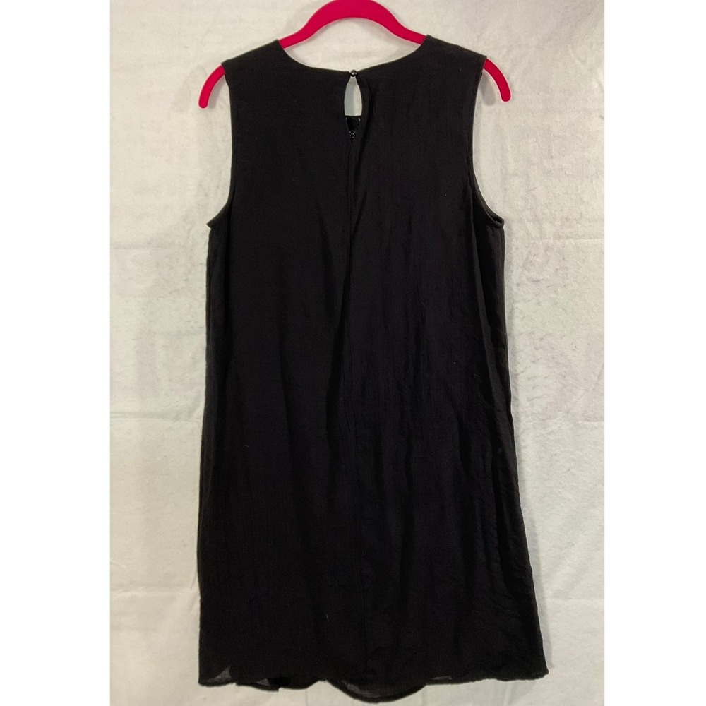 Wrangler Shift Dress Women Medium Black Crochet Lace Boho Sleeveless Mini